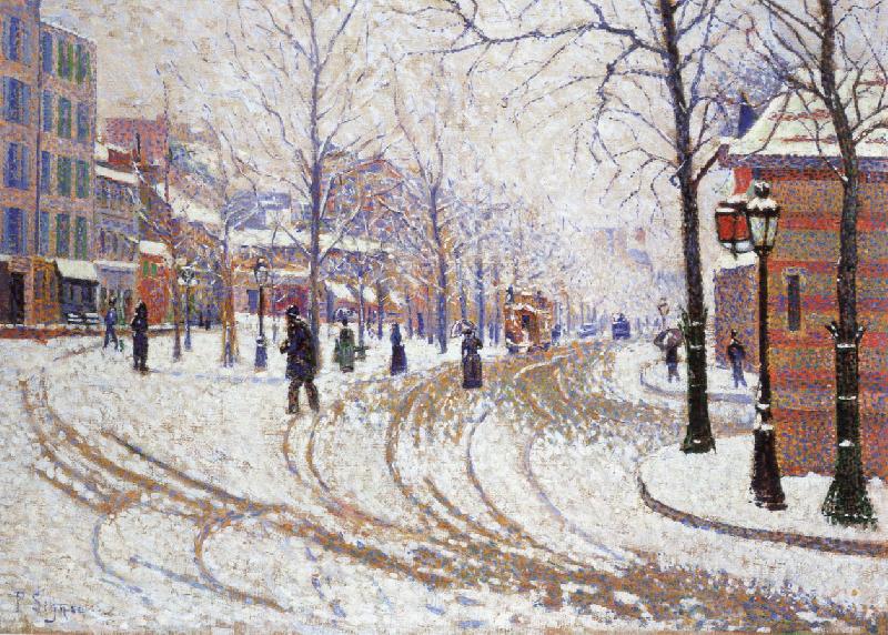 snow boulevard de clichy pa ris, Paul Signac